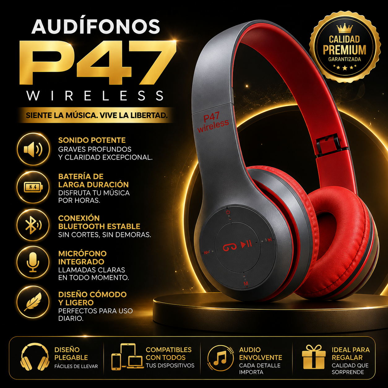 AUDIFONOD P47 WIRELESS